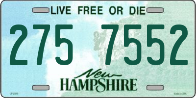NH license plate 2757552