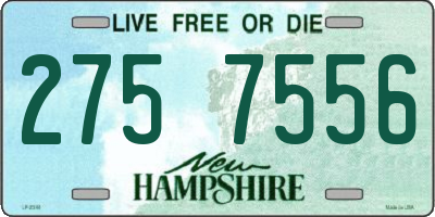 NH license plate 2757556