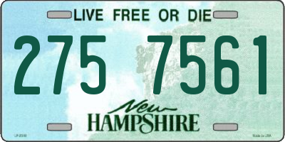 NH license plate 2757561