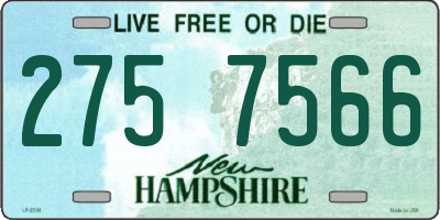 NH license plate 2757566