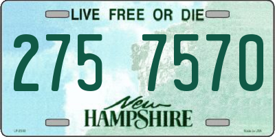 NH license plate 2757570