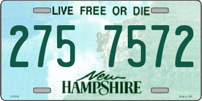 NH license plate 2757572