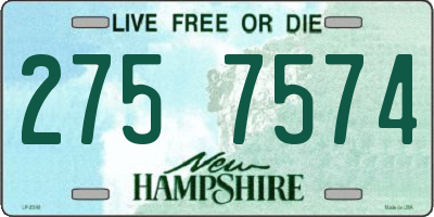 NH license plate 2757574