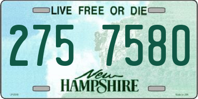 NH license plate 2757580