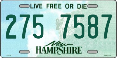 NH license plate 2757587