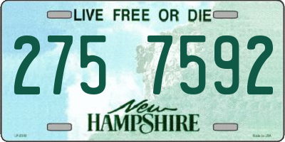 NH license plate 2757592