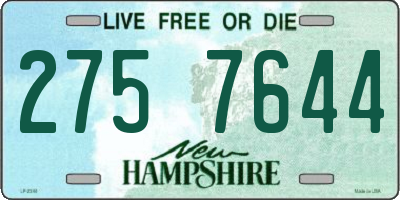 NH license plate 2757644