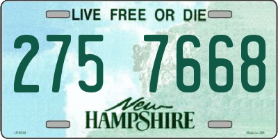 NH license plate 2757668