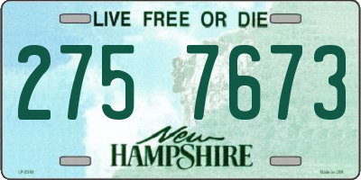 NH license plate 2757673