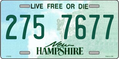 NH license plate 2757677