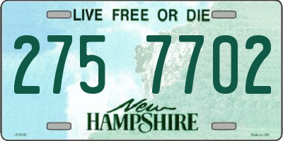 NH license plate 2757702