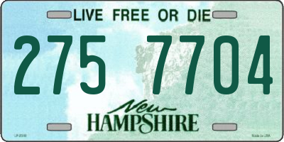 NH license plate 2757704
