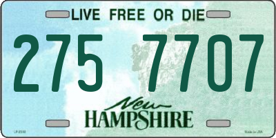 NH license plate 2757707