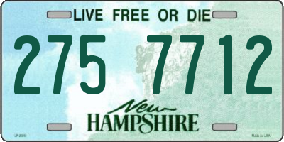 NH license plate 2757712