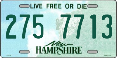 NH license plate 2757713