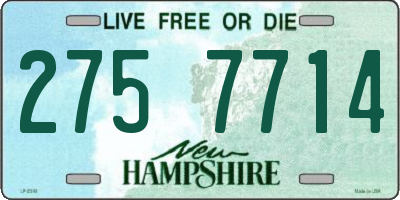NH license plate 2757714