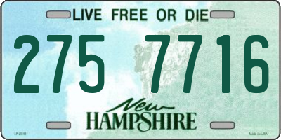 NH license plate 2757716