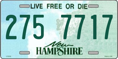 NH license plate 2757717