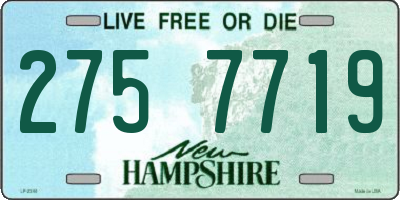 NH license plate 2757719