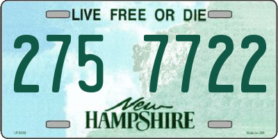 NH license plate 2757722