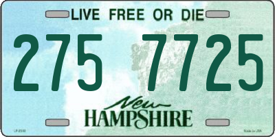NH license plate 2757725