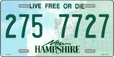 NH license plate 2757727