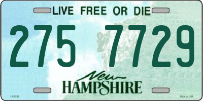 NH license plate 2757729