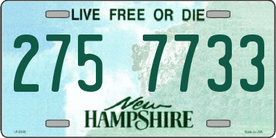 NH license plate 2757733