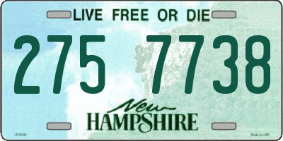 NH license plate 2757738