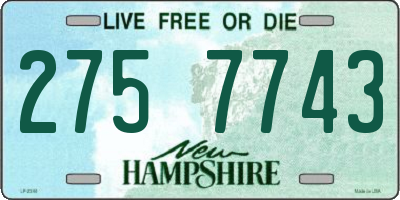 NH license plate 2757743