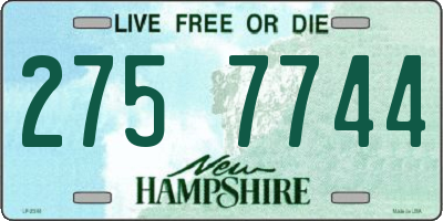 NH license plate 2757744