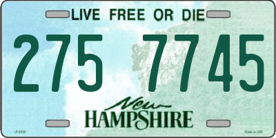 NH license plate 2757745