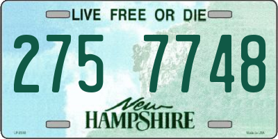 NH license plate 2757748