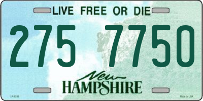 NH license plate 2757750