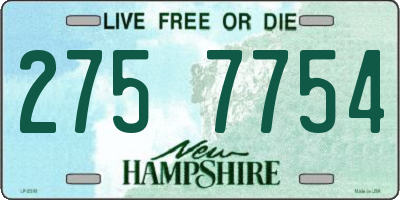 NH license plate 2757754