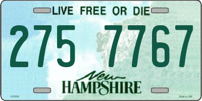 NH license plate 2757767