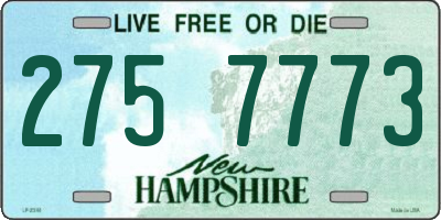 NH license plate 2757773