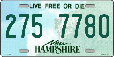 NH license plate 2757780