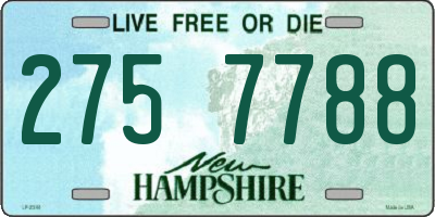 NH license plate 2757788