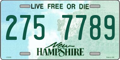 NH license plate 2757789