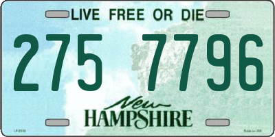 NH license plate 2757796