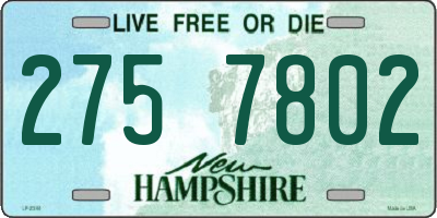 NH license plate 2757802