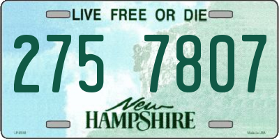 NH license plate 2757807