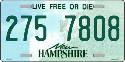 NH license plate 2757808