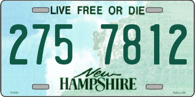NH license plate 2757812