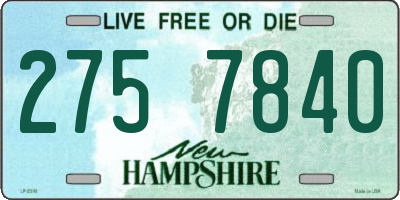 NH license plate 2757840