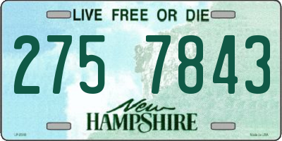 NH license plate 2757843