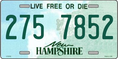NH license plate 2757852