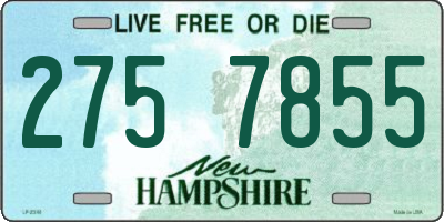 NH license plate 2757855