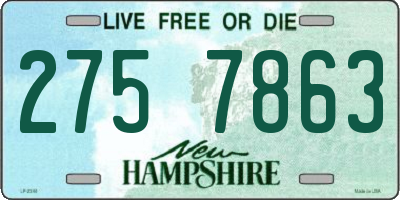 NH license plate 2757863